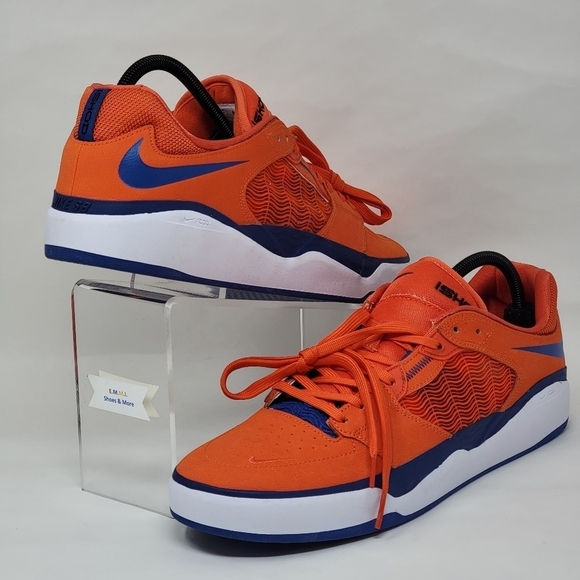 Nike SB Ishod Wair Blue Orange DZ5648-800 Skate Shoes Low Top Men Size Multi New - Picture 5 of 11